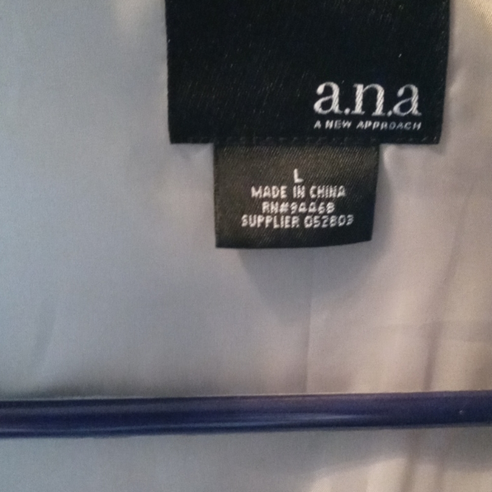 Peacoat. Lg. Ana brand.  Multi color block - Picture 2 of 2